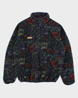 Vintage 1990s Columbia Made In USA Aztec Half-Zip Pullover Fleece - M