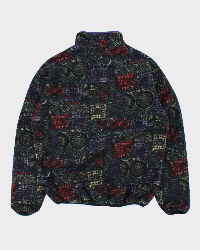 Vintage 1990s Columbia Made In USA Aztec Half-Zip Pullover Fleece - M