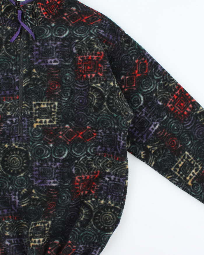 Vintage 1990s Columbia Made In USA Aztec Half-Zip Pullover Fleece - M