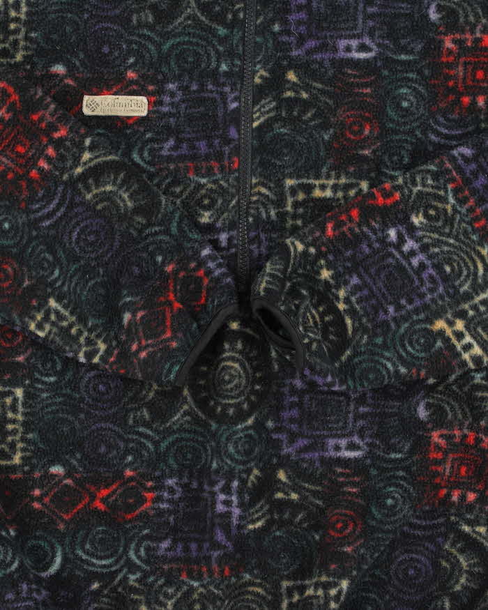 Vintage 1990s Columbia Made In USA Aztec Half-Zip Pullover Fleece - M