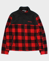 Vintage Columbia Interchange Buffalo Plaid Full-Zip Fleece - XL