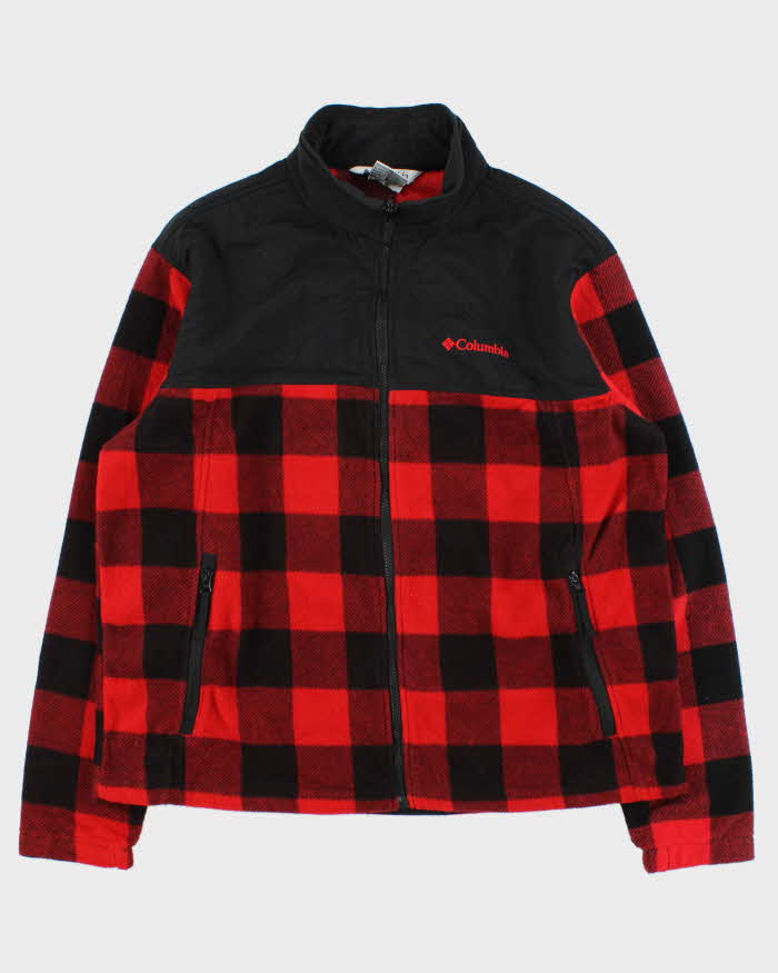 Vintage Columbia Interchange Buffalo Plaid Full-Zip Fleece - XL