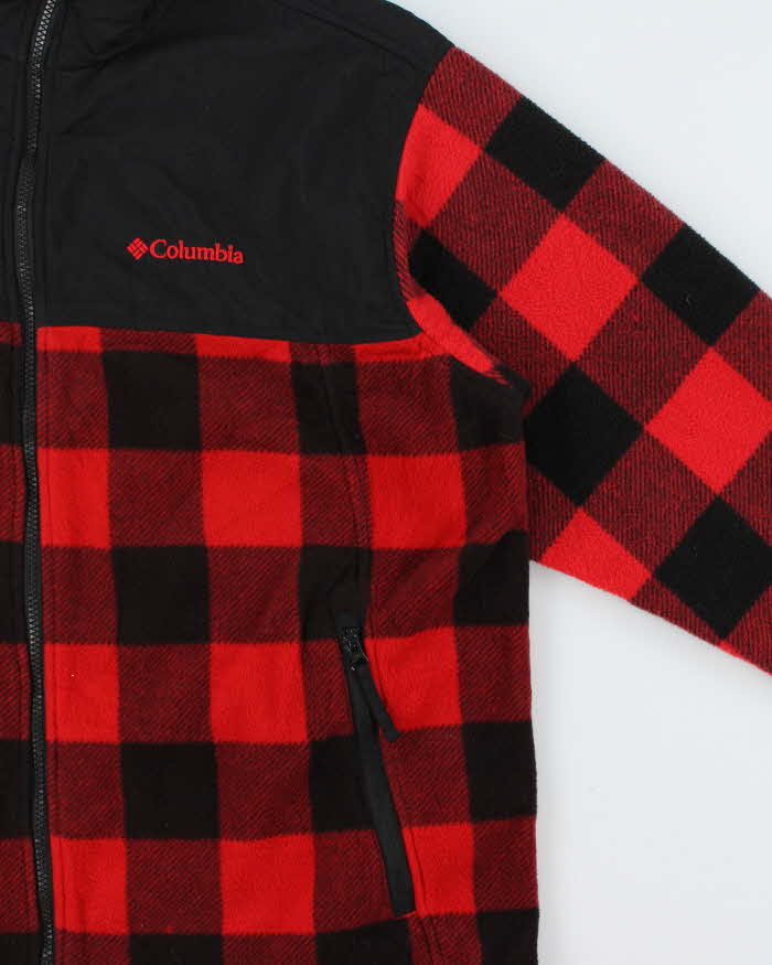 Vintage Columbia Interchange Buffalo Plaid Full-Zip Fleece - XL