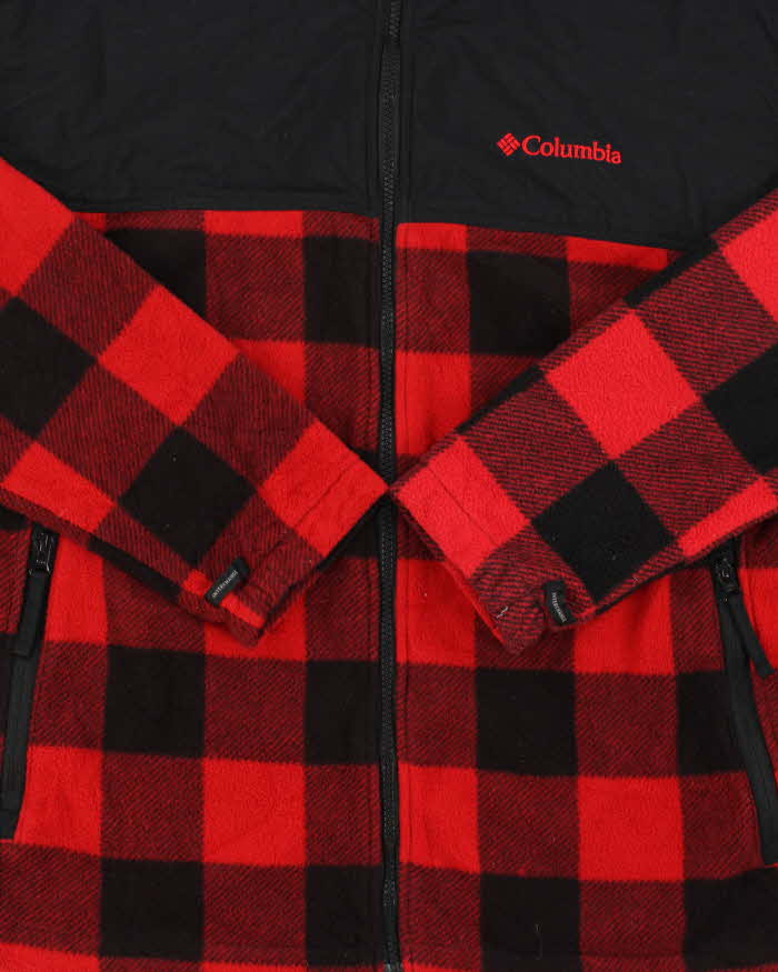 Vintage Columbia Interchange Buffalo Plaid Full-Zip Fleece - XL