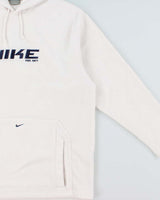 Vintage Y2K 00s Nike Embroidered Centre Swoosh Pullover Fleece Hoodie - L