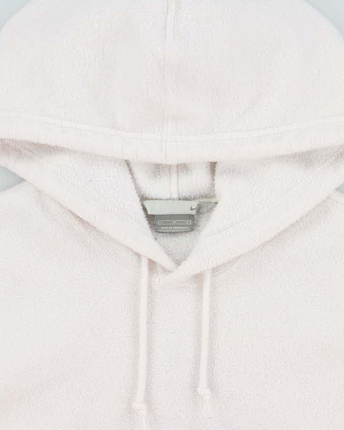 Vintage Y2K 00s Nike Embroidered Centre Swoosh Pullover Fleece Hoodie - L