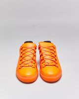 2019 Balenciaga 'Arena Low Neon Orange' Leather Trainers - UK7