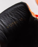 2019 Balenciaga 'Arena Low Neon Orange' Leather Trainers - UK7