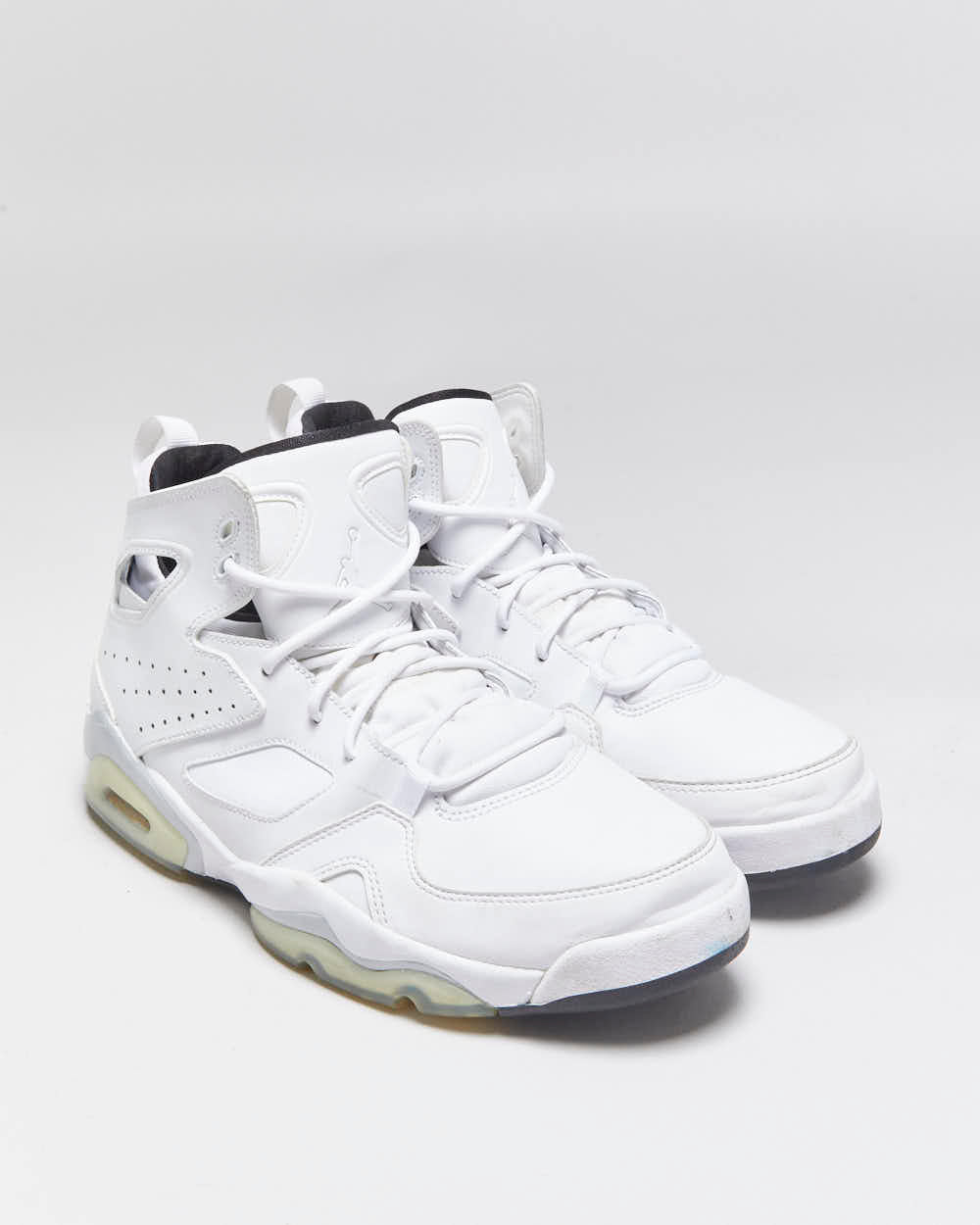 2021 Nike Air Jordan Flight Club '91 White/Metallic Silver High Top Trainers - UK9.5