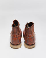 Vintage 1990s Redwing 875 Irish Setter Made In USA Heritage Leather Moc Toe Ankle Boots - UK7.5