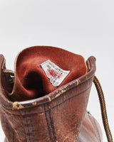 Vintage 1990s Redwing 875 Irish Setter Made In USA Heritage Leather Moc Toe Ankle Boots - UK7.5