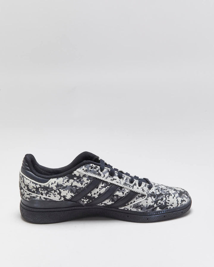2024 Adidas Originals Busenitz Pro 'Grey/Black Digi Camo' Skateboarding Trainers - UK9.5