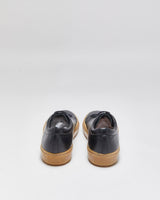 DS SS2016 Acne Studios 'Adrian' Black/Gum Calfskin Leather Low Trainers - UK7.5