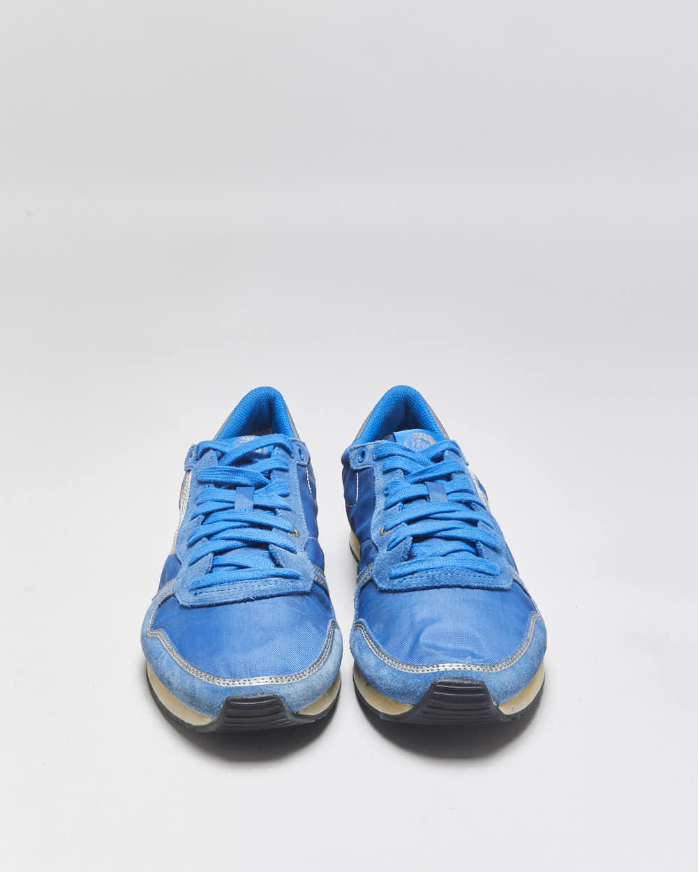 SS2014 Diesel Blue Suede 'Pass On' Low Trainers - UK8.5