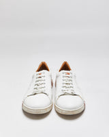 Bally 'Asher/607' White Calfskin Leather Low Top Trainers - UK8