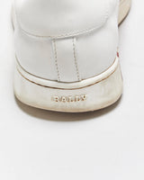 Bally 'Asher/607' White Calfskin Leather Low Top Trainers - UK8