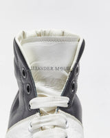 2021 Alexander Mcqueen Calfskin Leather Colourblock Exaggerated Sole High Top Trainers - UK7