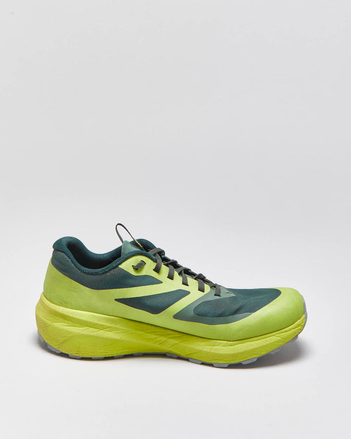 2022 Arc'teryx Novan LD3 Volt/Forest Green Vibram Trail Running Trainers - UK9
