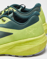2022 Arc'teryx Novan LD3 Volt/Forest Green Vibram Trail Running Trainers - UK9