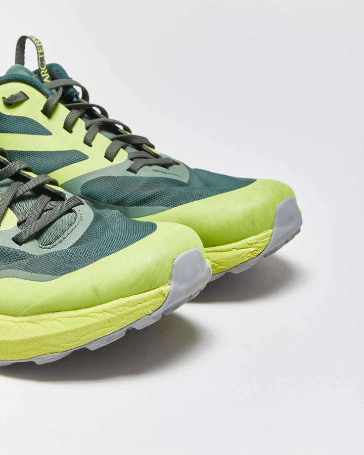 2022 Arc'teryx Novan LD3 Volt/Forest Green Vibram Trail Running Trainers - UK9