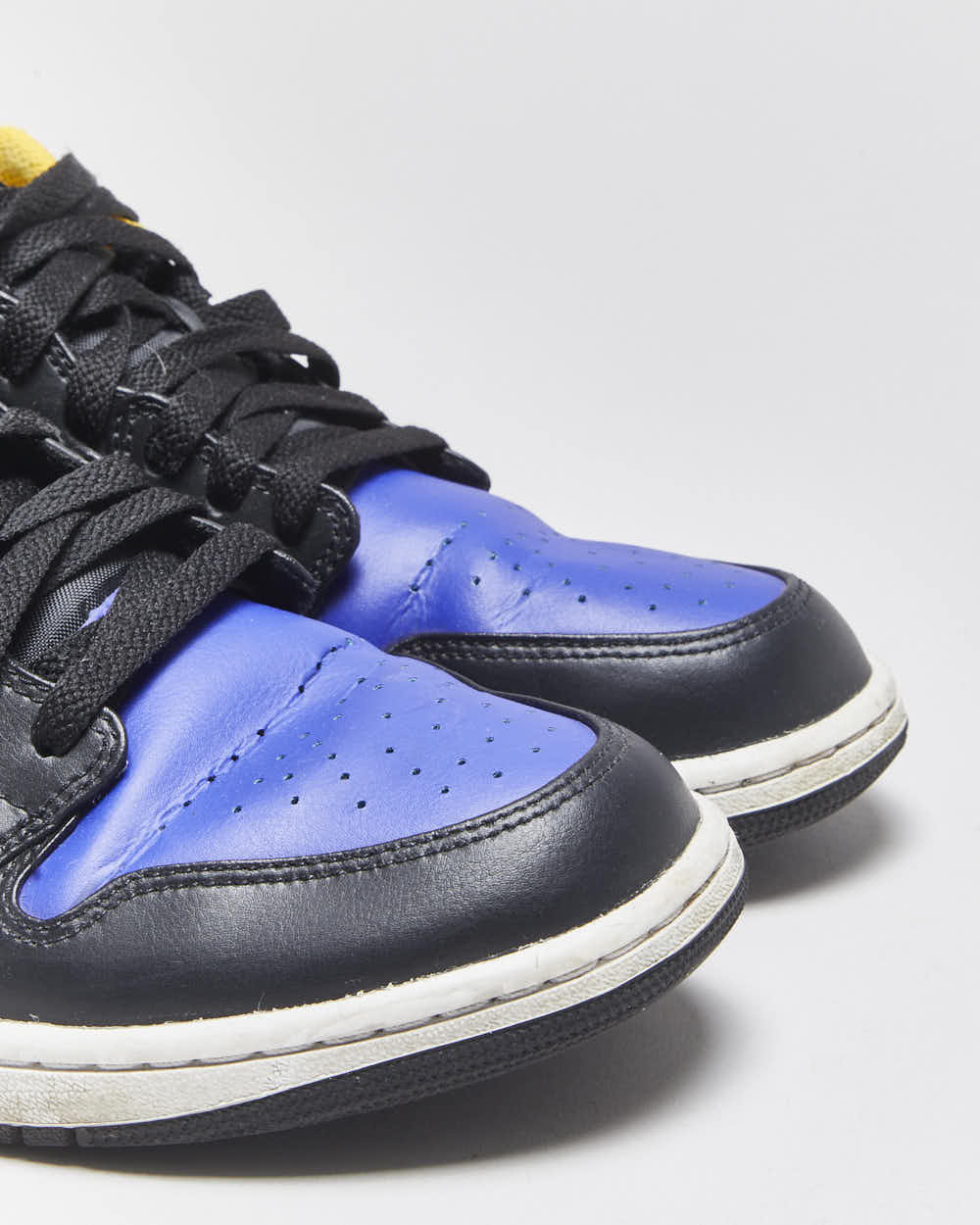 2022 Nike Air Jordan 1 Low 'Black Taxi / Dark Concord' LA Lakers Trainers - UK10