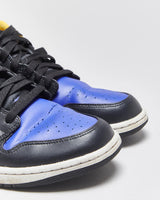 2022 Nike Air Jordan 1 Low 'Black Taxi / Dark Concord' LA Lakers Trainers - UK10