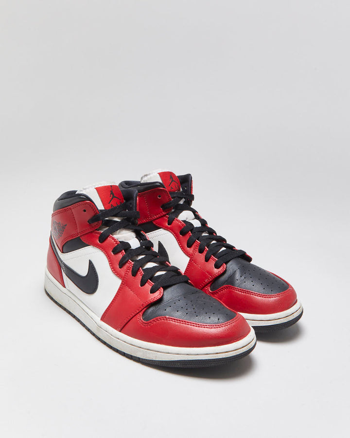 2019 Nike Air Jordan 1 Mid 'Chicago Black Toe' Trainers - UK10