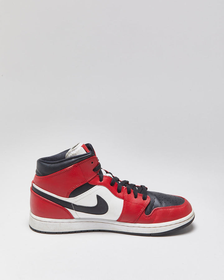 2019 Nike Air Jordan 1 Mid 'Chicago Black Toe' Trainers - UK10