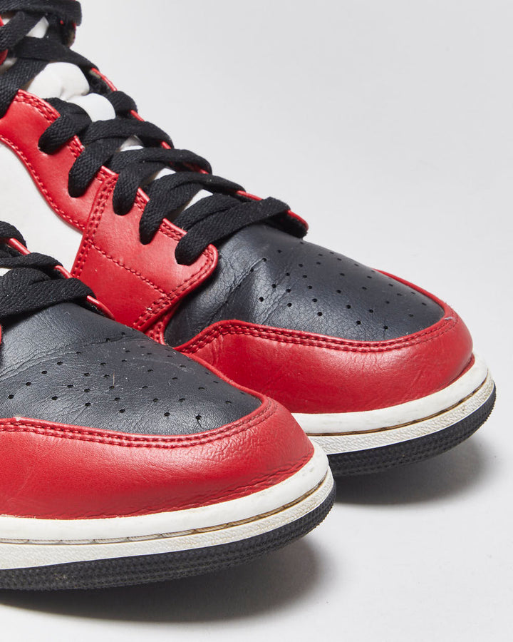 2019 Nike Air Jordan 1 Mid 'Chicago Black Toe' Trainers - UK10