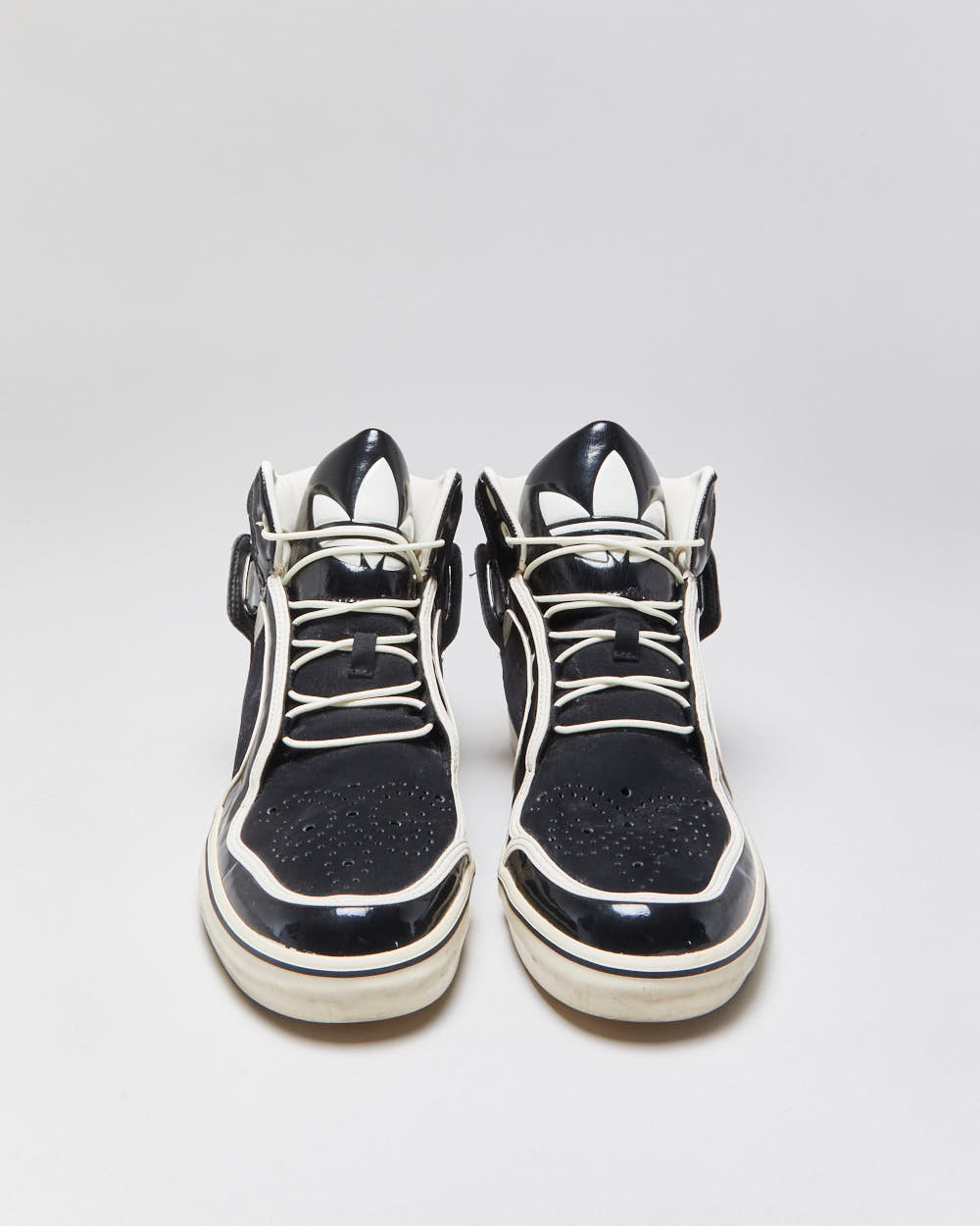 2011 Adidas Adi-Rise Patent Leather High Top Trainers - UK10