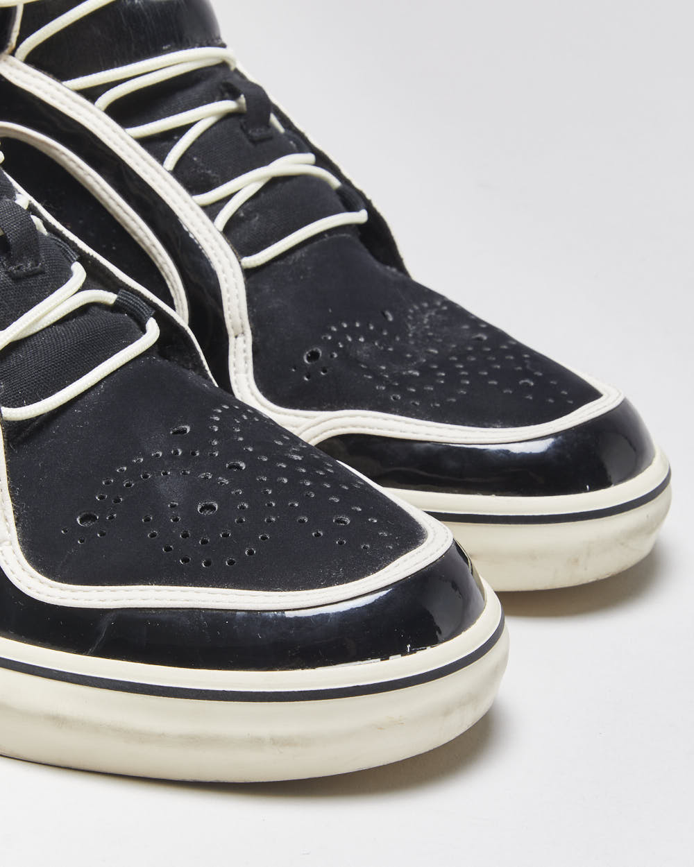 2011 Adidas Adi-Rise Patent Leather High Top Trainers - UK10