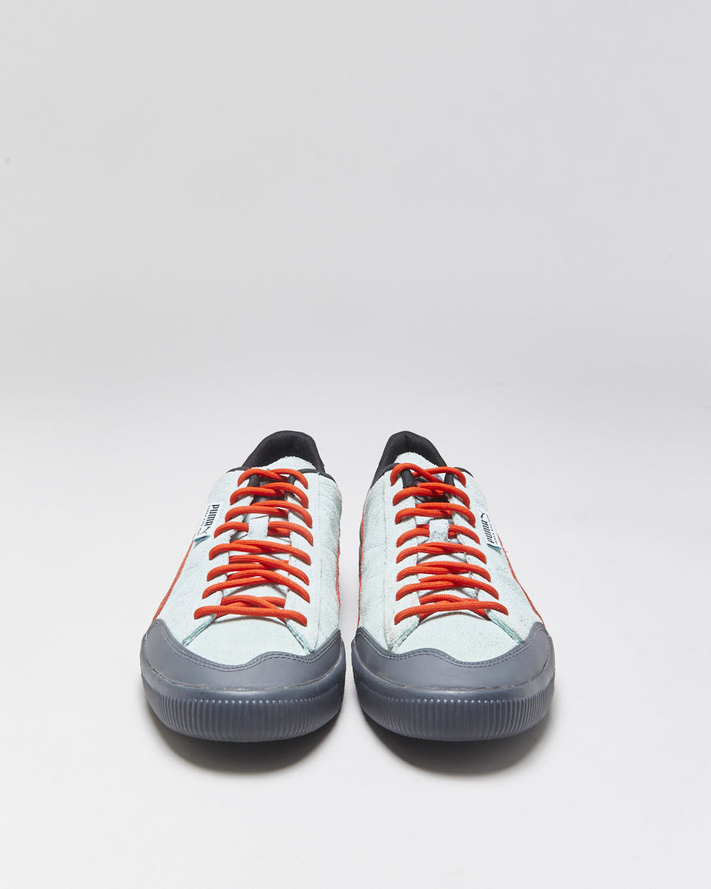 DS 2022 Puma Clyde Rubber x Perks &amp; Mini 'PAMPUMA ISLAND' Light Aqua/Warm Earth Trainers - UK9.5