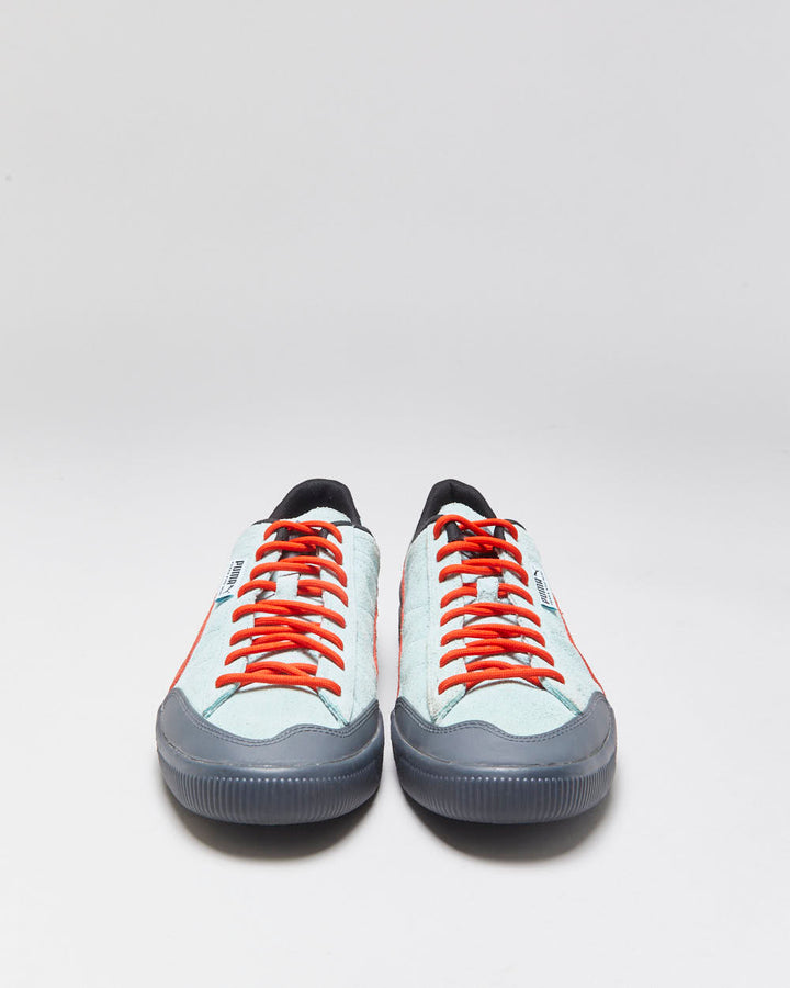 DS 2022 Puma Clyde Rubber x Perks & Mini 'PAMPUMA ISLAND' Light Aqua/Warm Earth Trainers - UK9.5
