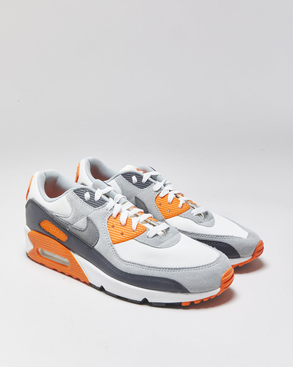 DS 2024 Nike Air Max 90 'Summit White/Safety Orange/Dark Smoke Grey/Smoke Grey' Trainers - UK11