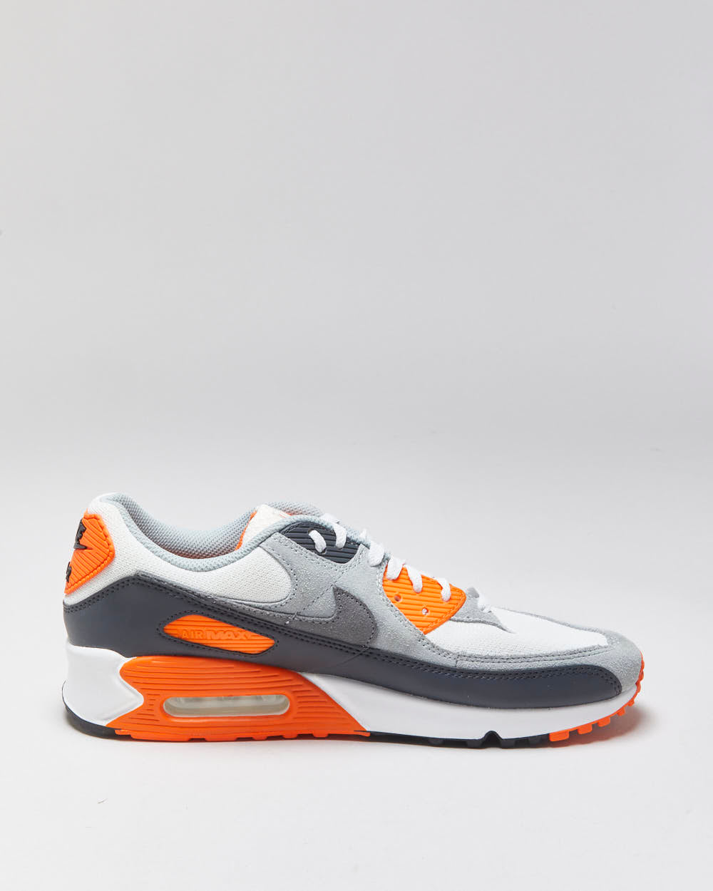 DS 2024 Nike Air Max 90 'Summit White/Safety Orange/Dark Smoke Grey/Smoke Grey' Trainers - UK11