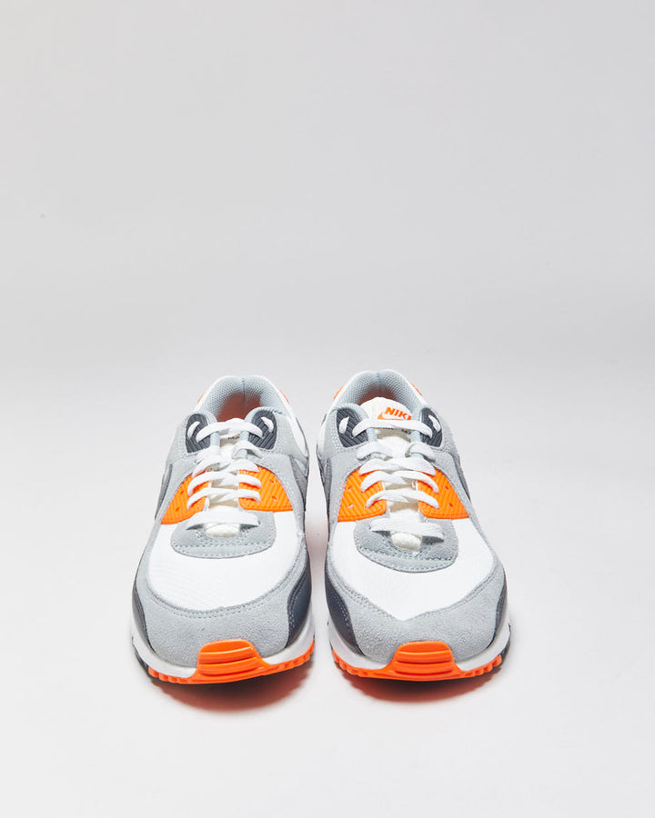 DS 2024 Nike Air Max 90 'Summit White/Safety Orange/Dark Smoke Grey/Smoke Grey' Trainers - UK11