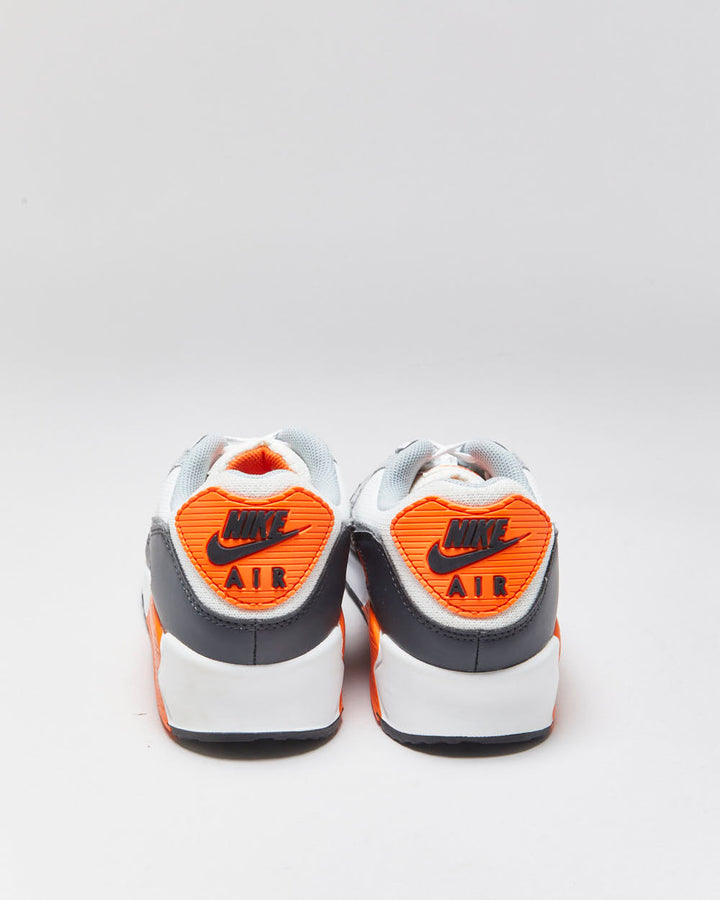 DS 2024 Nike Air Max 90 'Summit White/Safety Orange/Dark Smoke Grey/Smoke Grey' Trainers - UK11