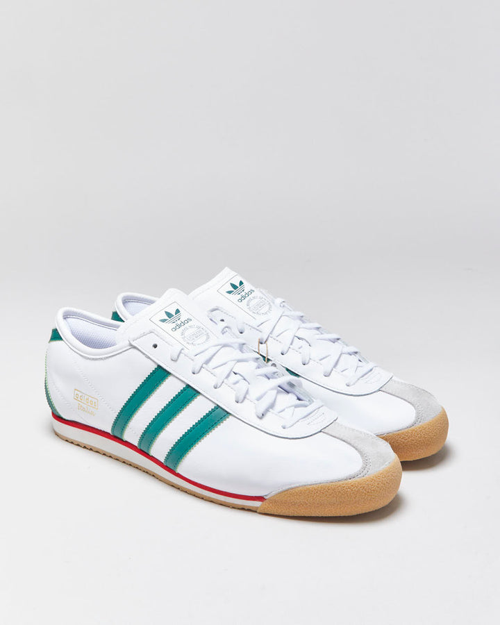 DSWT 2025 Adidas Originals Italia 70s White/Green/Gum Trainers - UK12.5