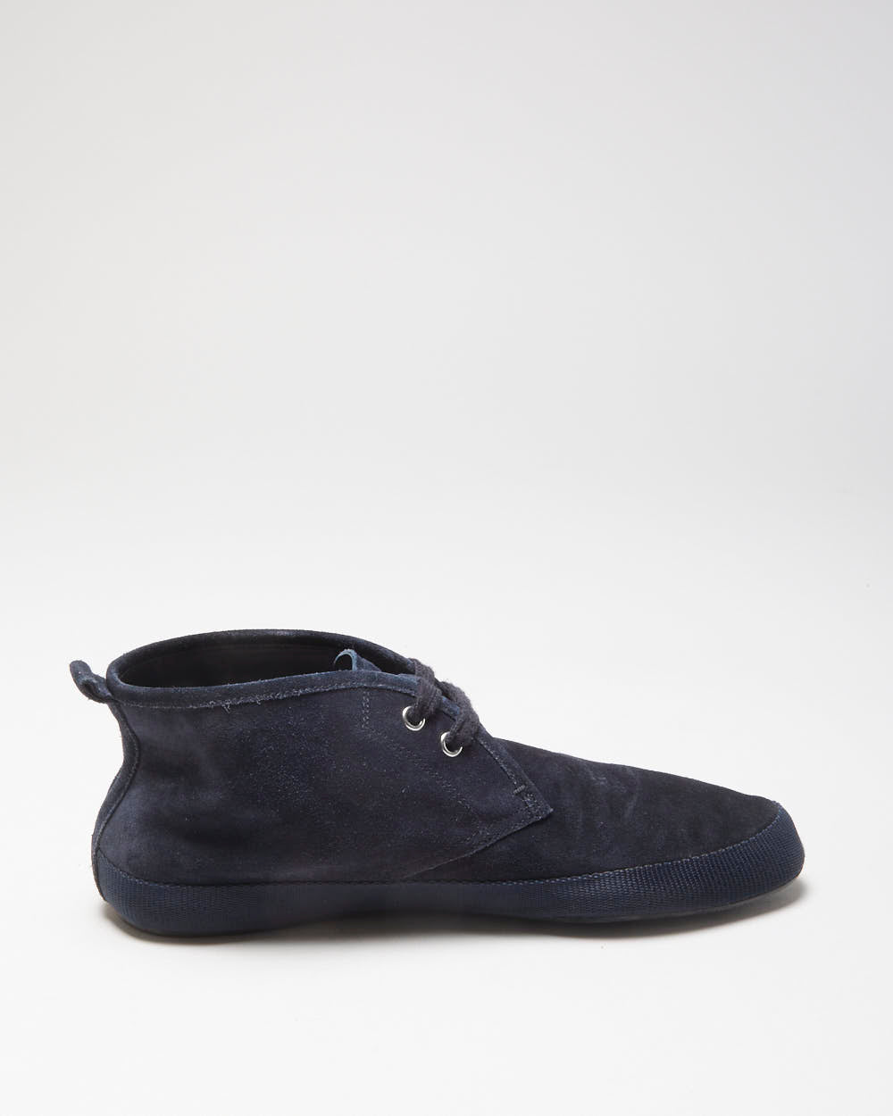 Vintage Prada Sport Midnight Navy Suede Luna Rossa Lightweight Chukka Boots - UK7