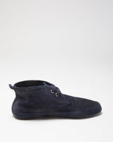 Vintage Prada Sport Midnight Navy Suede Luna Rossa Lightweight Chukka Boots - UK7