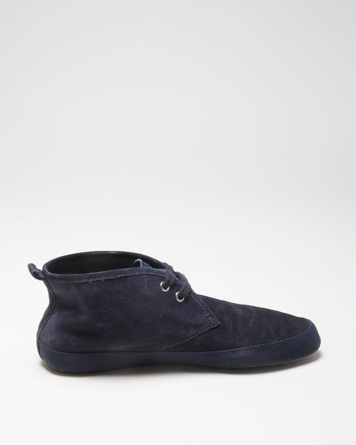 Vintage Prada Sport Midnight Navy Suede Luna Rossa Lightweight Chukka Boots - UK7