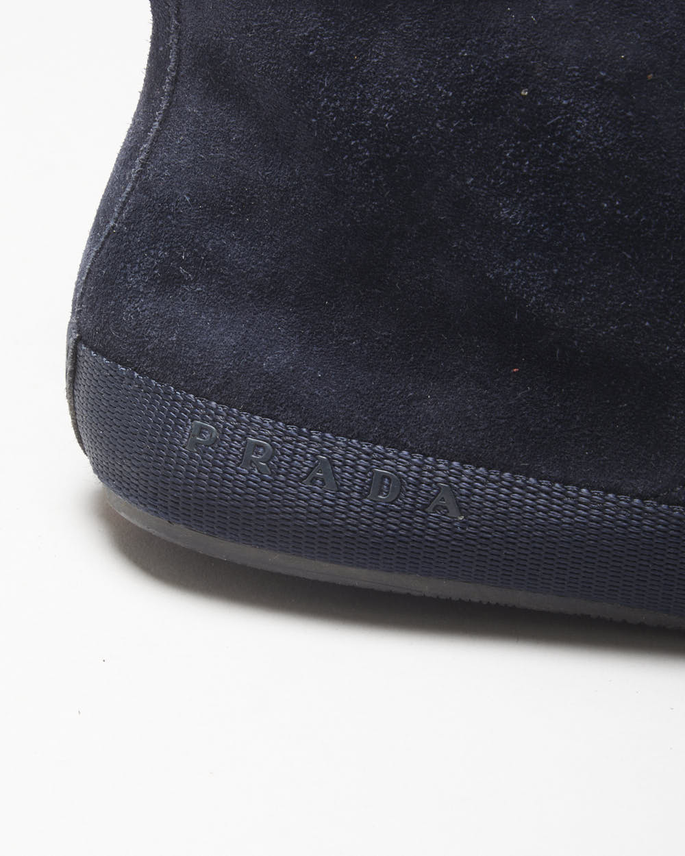 Vintage Prada Sport Midnight Navy Suede Luna Rossa Lightweight Chukka Boots - UK7