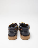 DS Molina Espana Navy Leather Chunky Deck Shoes - UK7