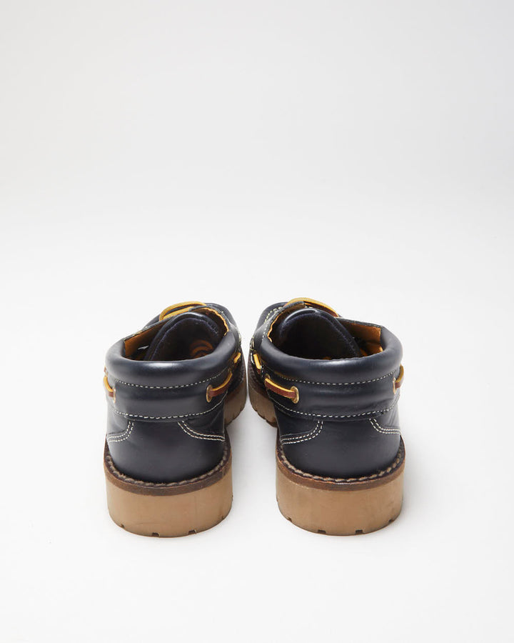 DS Molina Espana Navy Leather Chunky Deck Shoes - UK7