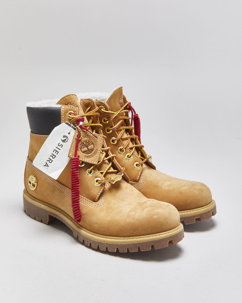 DSWT Timberland Wheat Nubuck 6" Premium Fur Warm Lined Ankle Boots - UK8
