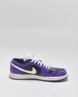 2020 Nike Air Jordan 1 Low Court Purple/White/Black Trainers - UK8.5