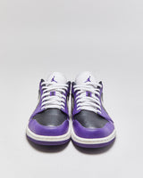 2020 Nike Air Jordan 1 Low Court Purple/White/Black Trainers - UK8.5