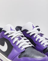 2020 Nike Air Jordan 1 Low Court Purple/White/Black Trainers - UK8.5
