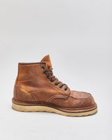 2012 Red Wing Classic 1907 Union Made In USA Copper Rough &amp; Tough Leather Moc Toe Ankle Boots - UK6