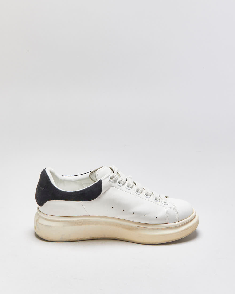 Alexander Mcqueen Oversized Leather Black Suede Chunky Trainers - UK8